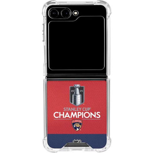 2025 Stanley Cup Champions Florida Panthers Galaxy Z Flip6 Clear Case